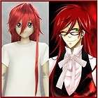 Black Butler Grell Sutcliff RED Cosplay Costume Wig