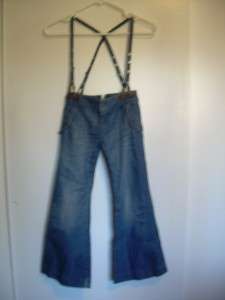   Pretelle girls suspender wide leg boot cut trouser pants jeans 6