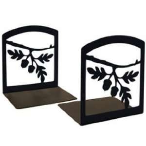  Wrought Iron Acorn Book Ends: Home & Kitchen