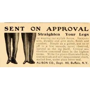  1906 Vintage Ad Straight Legs Medical Quackery Device 