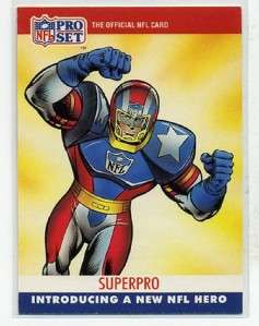 SUPERPRO 1990 Pro Set *New NFL Hero* Marvel Comics  