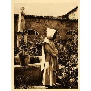   Monk Garden Cartuja de Miraflores Burgos Spain   Original Photogravure