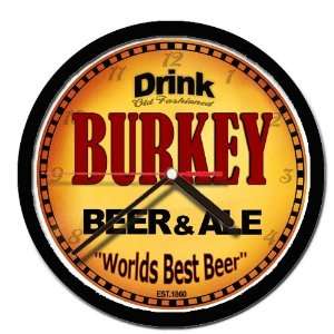  BURKEY beer and ale cerveza wall clock: Everything Else