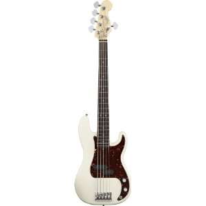   Five String), Olympic White, Rosewood Fretboard Musical Instruments