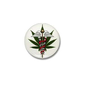 Mini Button Medical Marijuana Symbol: Everything Else