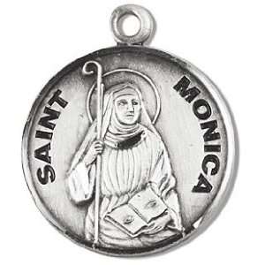  St. Monica   Sterling Silver Medal (18 Chain): Everything 
