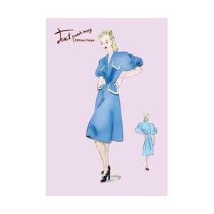  Casual Blue Dress 20x30 poster: Home & Kitchen