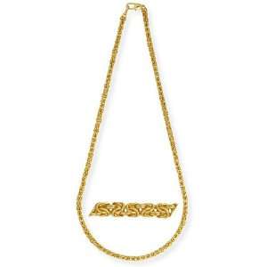  14k Gold Overlay 24 inch Mini Byzantine Chain Jewelry