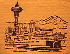 NEW Seattle Space Needle Mt. Rainier Ferry Rubber Stamp  