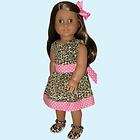 Doll Clothes fit 18 American Girl Animal Print Cotton Sundress New 