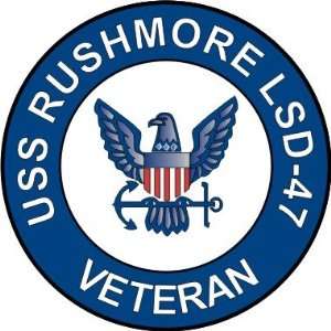  US Navy USS Rushmore LSD 47 Ship Veteran Decal Sticker 5.5 