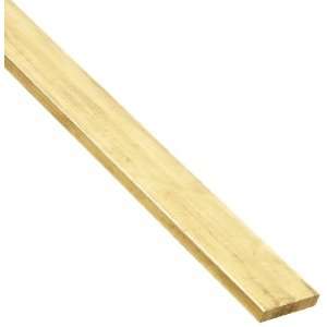 Brass C360 Rectangular Bar, Half Hard Temper, ASTM B16, 3/16 Thick, 1 