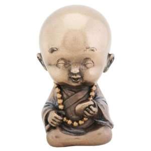  3.25 Figurine   Joyful Monk Holding Rock: Everything Else