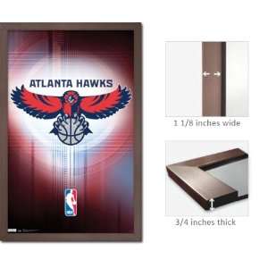    Slate Framed Atlanta Hawks Logo Poster 5418: Home & Kitchen