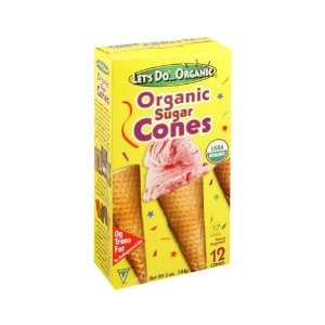 LetS DoOrganics Organic Sugar Ice Cream Cones ( 12x5 OZ):  