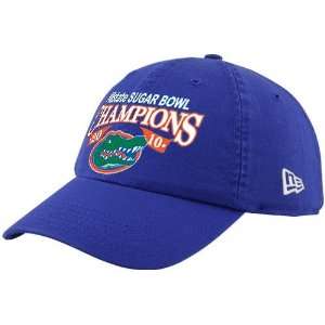   Blue 2010 Sugar Bowl Champions Adjustable Hat (): Sports & Outdoors