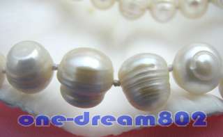 14mm baroque white freshwater pearl buildup 