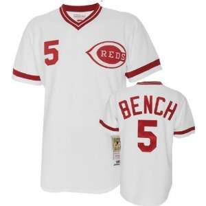 Johnny Bench Mitchell & Ness Authentic 1975 Home Cincinnati Reds 