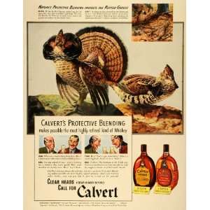  1941 Ad Calvert Distillers Reserve Whiskey Nature 