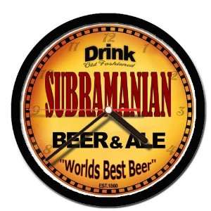  SUBRAMANIAN beer and ale cerveza wall clock: Everything 