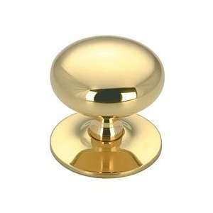  Richeleu Solid Brass Knob 1 1/2 in Brass