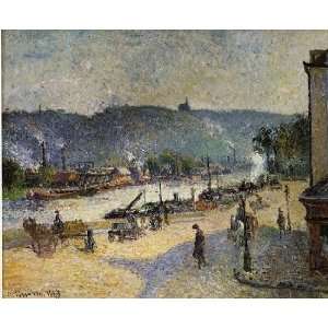   name: The Quays at Rouen, by Pissarro Camille Kitchen & Dining