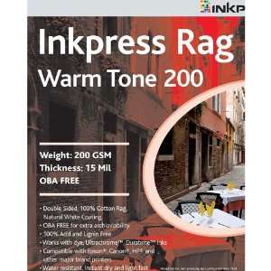   Rag Warm Tone 200 GSM 17in. X 50ft. Inkjet Paper Roll: Office Products
