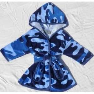   ROBE Y BL CAMO Duds for Suds Hooded Robe BLUE CAMO Health & Personal