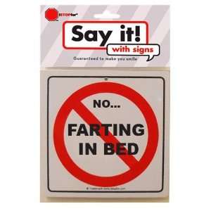  NO FARTING IN BED: Home & Kitchen