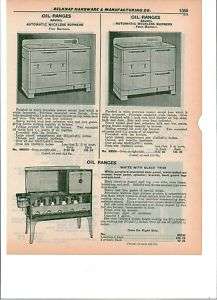 1940 Savoil Oil Ranges Oven Stove Wickless Bakelite ad  