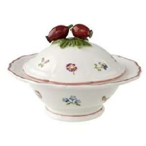   & Boch Petite Fleur Covered Candy Dish 