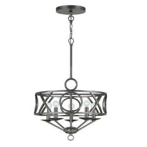  Crystorama 9245 EB Odette 5 Light Up Lighting Chandelier 