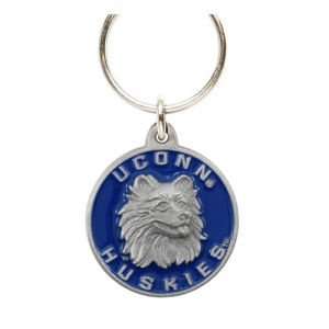  Connecticut Huskies Pewter Keychain: Sports & Outdoors