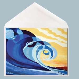   Card Wave Art 5 x 7 inch print of Mavericks Everything Else