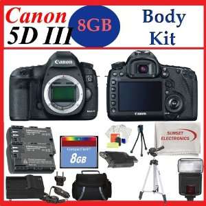  Canon EOS 5D Mark III Digital SLR Camera + Huge Battery 