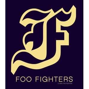  FOO FIGHTERS NAVY AND GOLD F STICKER