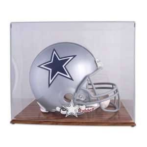  Mounted Memories Dallas Cowboys Oak Helmet Display Case 