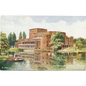   Postcard Shakespeare Memorial Theatre Stratford on Avon England UK
