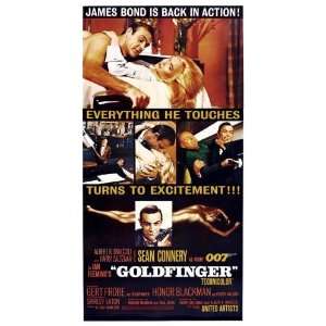  Goldfinger Movie Poster James Bond 20in x36in: Everything 