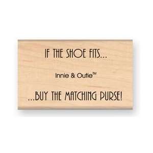 My Sentiments Exactly Wood Mounted Rubber Stamps Shoes & Purse MSEW 