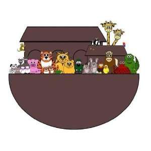Noahs Ark Cartoon   Isolated on White   Peel and Stick Wall Decal by 