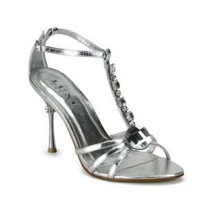   31 4 Closed Back Strappy T Strap Sandal W/Stones: Everything Else