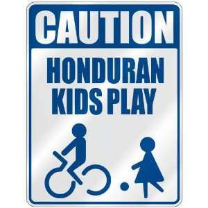   CAUTION HONDURAN KIDS PLAY  PARKING SIGN HONDURAS: Home Improvement