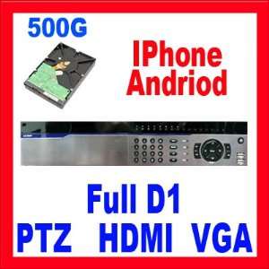  Full D1 Standalone DVR for Security Camera System: Support iPhone 