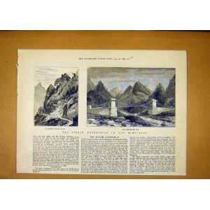   Sikkim Expedition Himalayas Tibetan Teesta Bridge 1888: Home & Kitchen