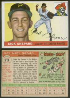 2094) 1955 Topps 73 Jack Shepard Pirates EM  