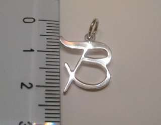 3D Silver Initial Letter A Pendant Selectable Font String Black or 