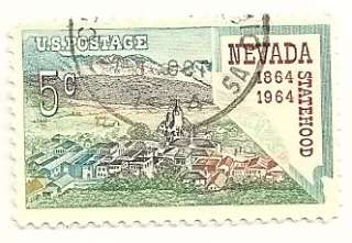 US Postage Stamps Nevada Statehood 5 cents Scott 1248  