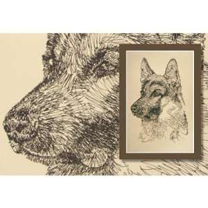  German Shepherd Dog Lithograph by Stephen Kline: Home 
