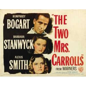 The Two Mrs. Carrolls   Movie Poster   27 x 40 